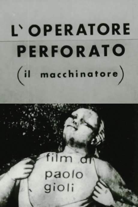 L’operatore perforato (1979) turns the sprocket hole into a visual menace, spreading across the frame like a virus that swallows the images beneath. Near the end a second cameraman, possibly filming a Fatty Arbuckle impersonator, struggles with perforations that intrude from every edge, blurring the line between picture and blank white space.